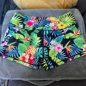 Barbell voodoo tropical neon booty shorts